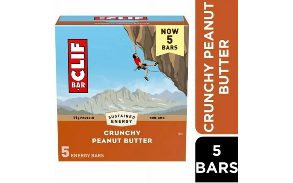 Clif Bar Crunchy Peanut Butter Energy Bars 5 Ct - Pack Of 2