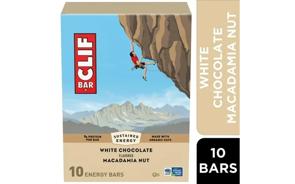 Clif Bar Energy Protein Bars White Chocolate Macadamia Nut 10ct
