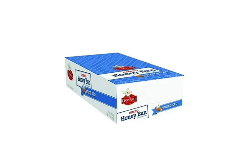 Cloverhill Bakery Jumbo Honey Bun White Iced - 24 Oz 6-pack