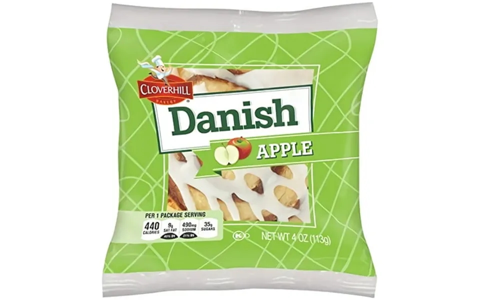 Cloverhill Round Apple Danish Value Pack Individually Packaged Pack Of 12