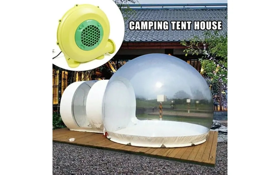 Cncest Bubble Tent House Dome Outdoor Inflatable Bubble Tent Luxurious Single Tunnel Transparent Bubble Greenhouse Campi