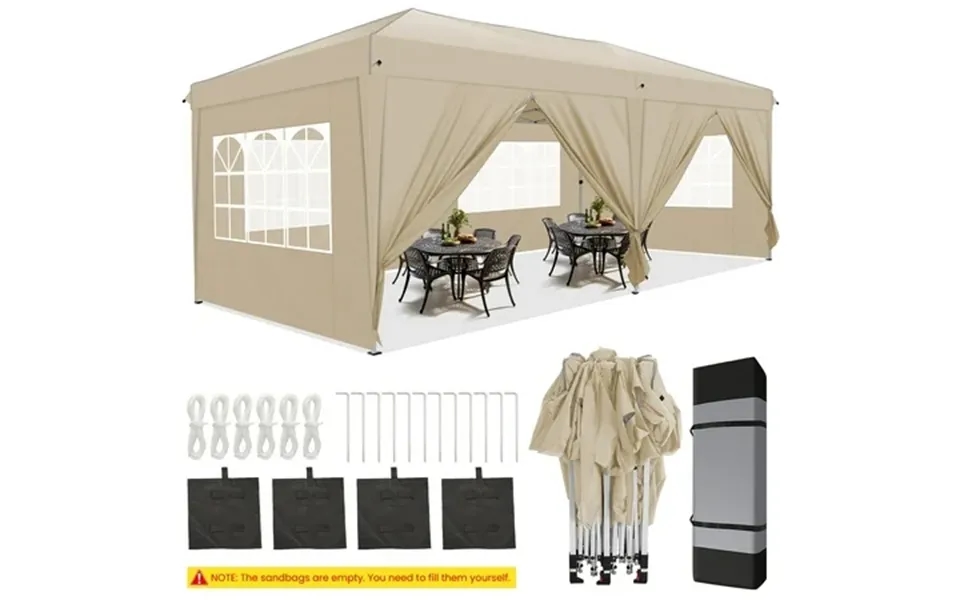 Cobizi 10x20 Pop-up Canopy Tent For Parties Easy Up Party Tent Waterproof Canopy Tent With Sidewalls Outdoor Event Tent