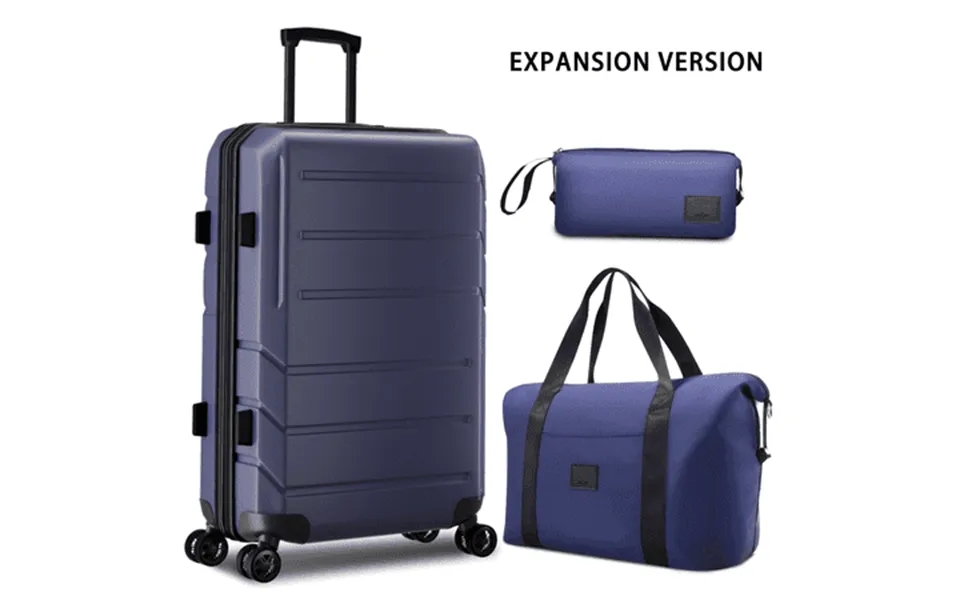 Cobizi 3 Piece Luggage Set Expandable Abs Pc Hardshell Carry On Suitcase With Spinner Wheels & Tsa Lock Rolling Carry-on