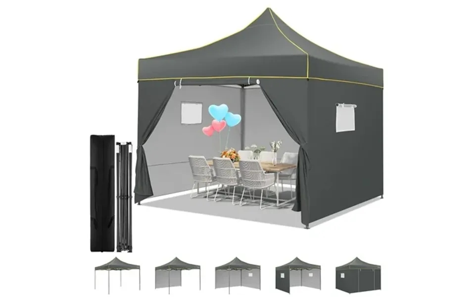 Cobizi Canopy Tent 10x10 Pop-up Canopy Outdoor Tent With Mesh Window Instant Tents For Party Camping Commercial Waterpro
