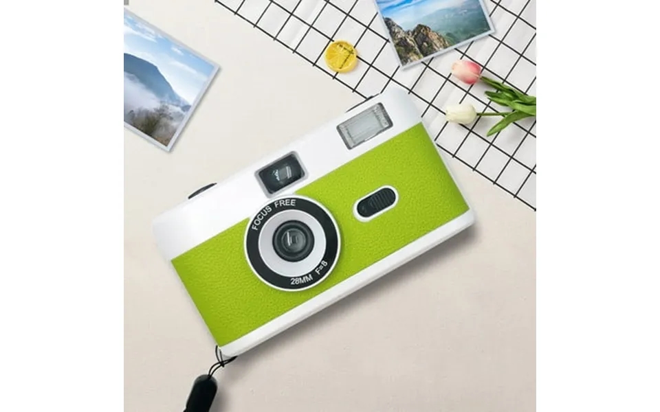 Cofest 35mm Retro Film Camera With Built-in Flash Reusable For Hd Gift Easy-to-use And Portable Design Film & Battery No