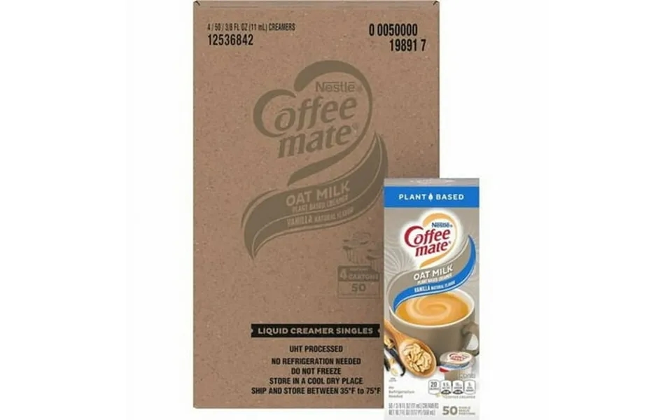 Coffee Mate Oat Milk Vanilla Liquid Creamer Singles - Vanilla Flavor