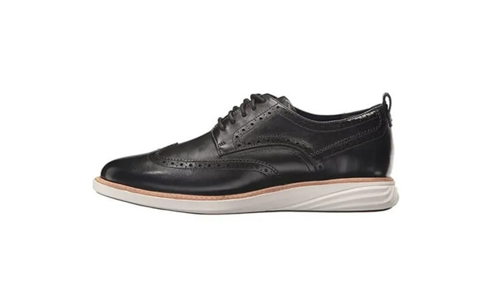 Cole Haan Mens Dress Shoes Grand Evolution Shortwing Wingtip Oxfords Black Ivory 13m