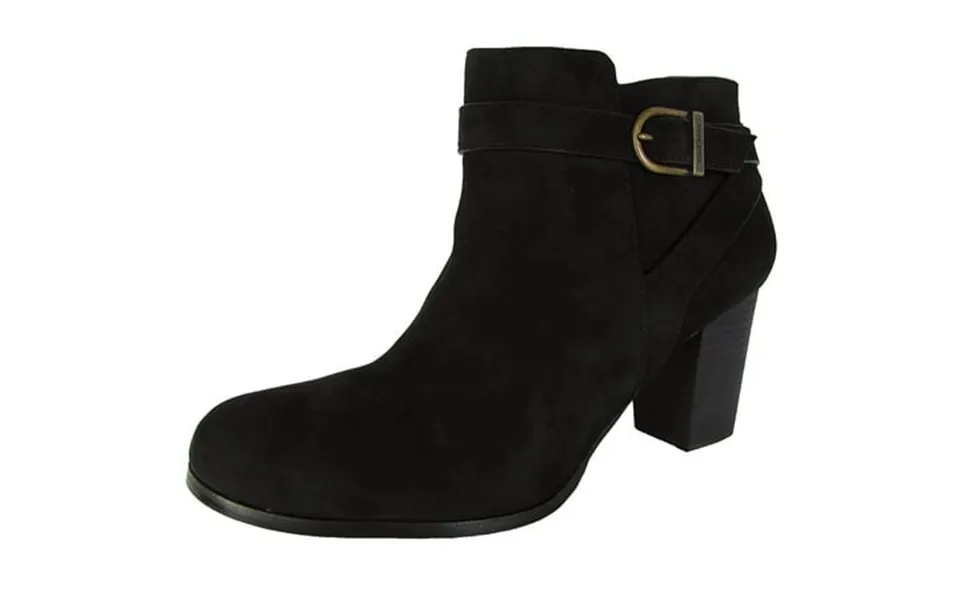 Cole Haan Womens Cassidy Strap Bootie Ankle Boot Shoes Black Nubuck Us 11