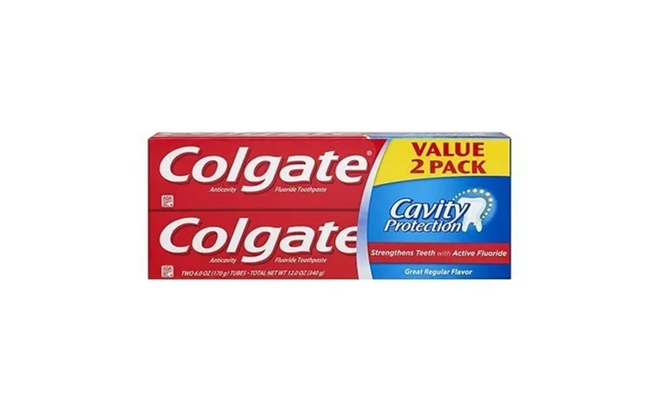 Colgate Cavity Protection With Active Fluoride Toothpaste Value Pack 6 Oz 2 Pack