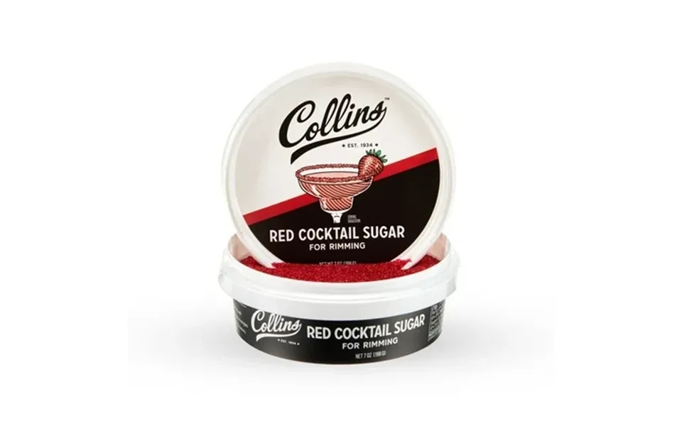 Collins Red Sugar For Margaritas Mocktails Birthday Cocktail Party 7oz