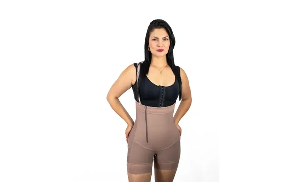 Colombian Harmony Shapewear Strapless High Compression With Side Zipper Abdominal Waist And Lower Back Control Natural B
