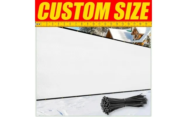 Colour Tree Privacy Screen 4 9 X 10 White Fence Screen Grommets 90% Visibility Blockage product image