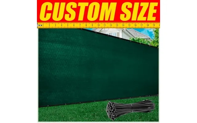 Colourtree 6 X 25 Green Fence Privacy Screen Windscreen Shade Fabric Cloth Hdpe 90% Visibility Blockage With Grommets He product image
