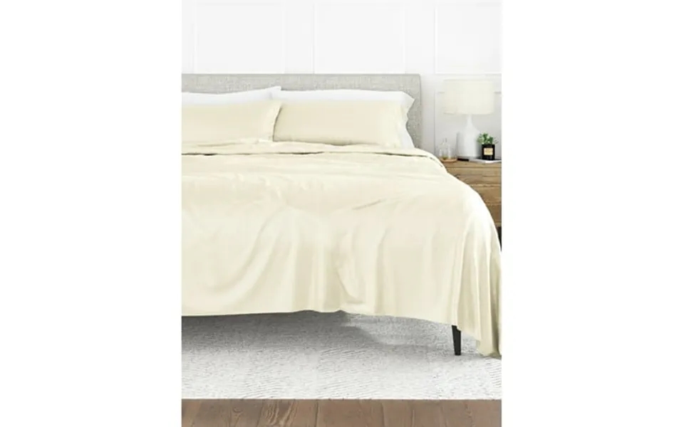 Comfort Canopy - Luxury Ivory 4 Piece Bamboo Rayon Sheet Set For Full Size Bedding