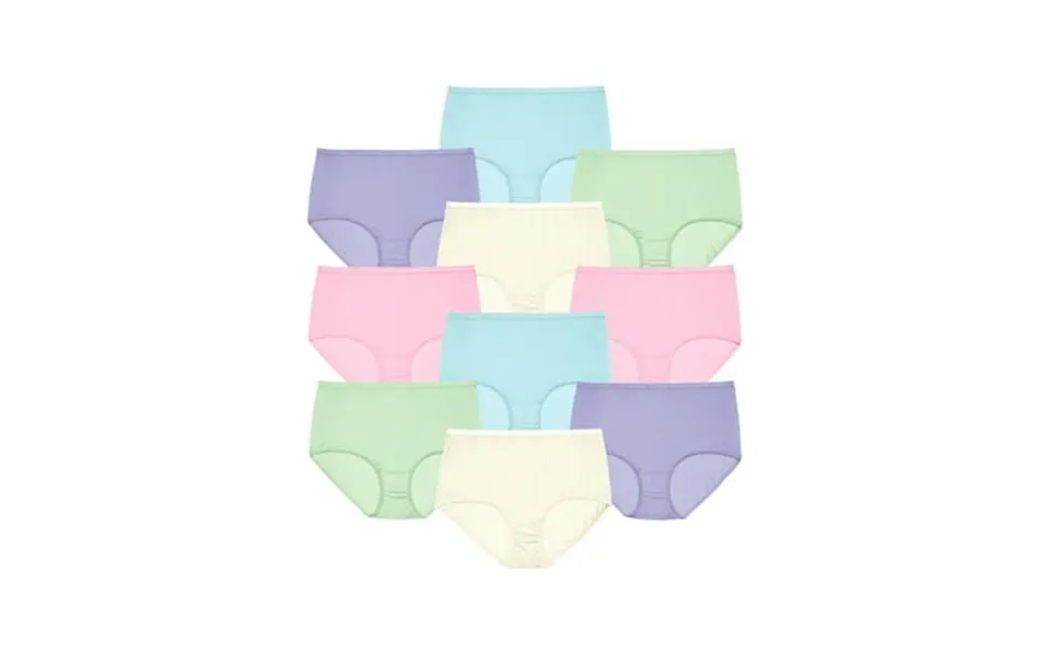 Comfort Choice Plus Size Full Coverage Nylon Brief 10-pack