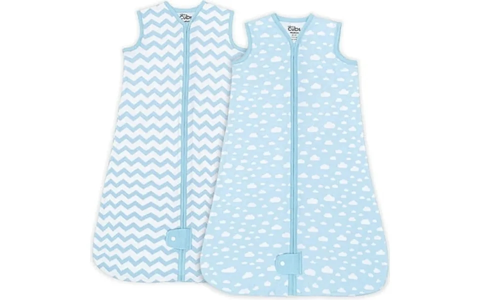 Comfy Cubs Sleep Bag Sack For Baby 2 Pack For Boy And Girl Newborns And Toddlers Blue Medium