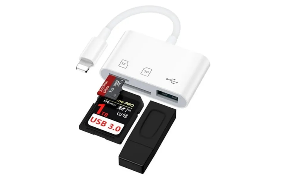 Compatible For Iphone Card Reader Multifunction Sd Card Reader 3-in-1 Micro Sd Memory Card Reader Memory Sd Card Reader