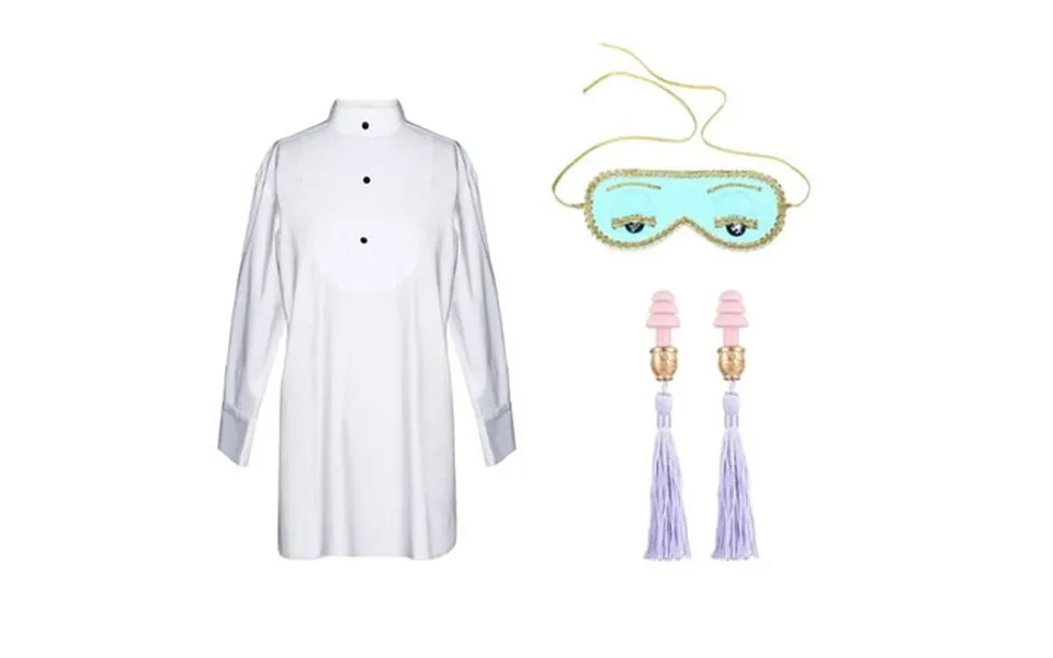 Complete Holly Sleep Set With Earplugs Inspired By Audrey Hepburn Style Large