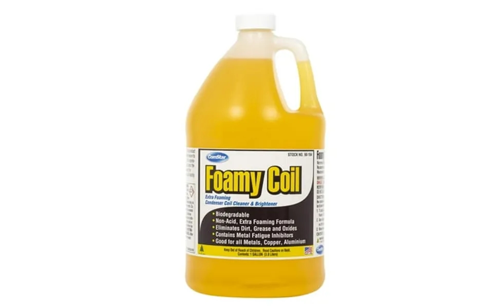 Comstar Foamy Coil Ultra High Foaming Condenser Coil Cleaner & Brightener Alkaline-based Heavy-duty Formula Safe On Alum