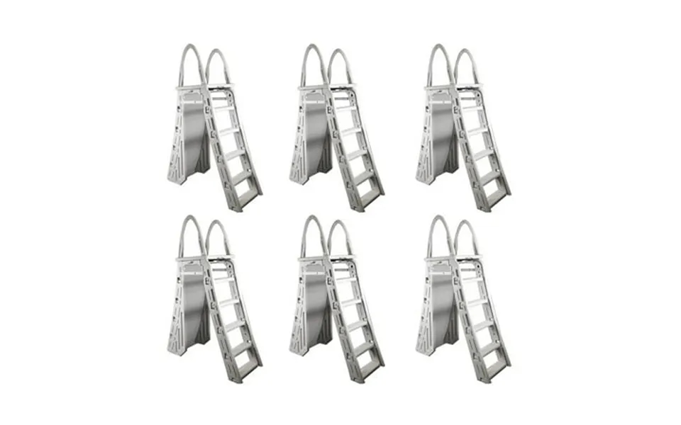 Confer Guard A-frame Above Ground Swimming Pool Ladder For 48-56 Pools 6 Pack