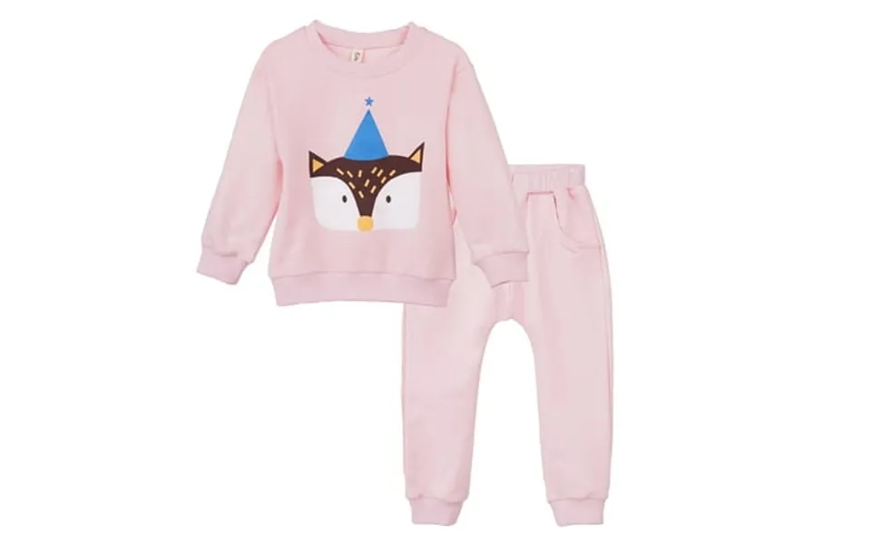 Contikids Toddler Girls Boys Unisex Clothing Racoon Track Sets Sweatshirts Pants 2pcs Set Pink 5-6 Year