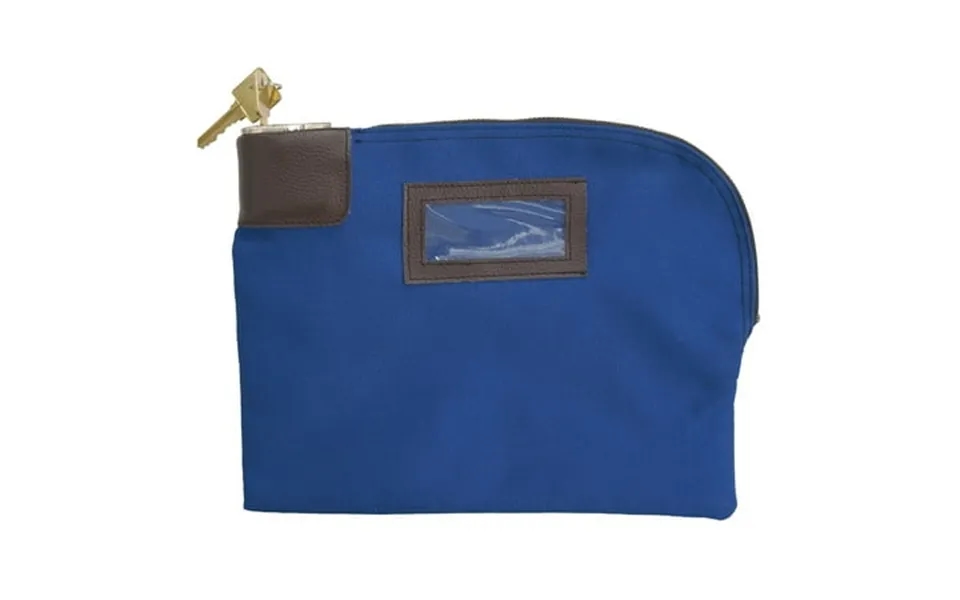 Controltek 7-pin Canvas Locking Night Deposit Bag 8 1 2 X 11 Blue