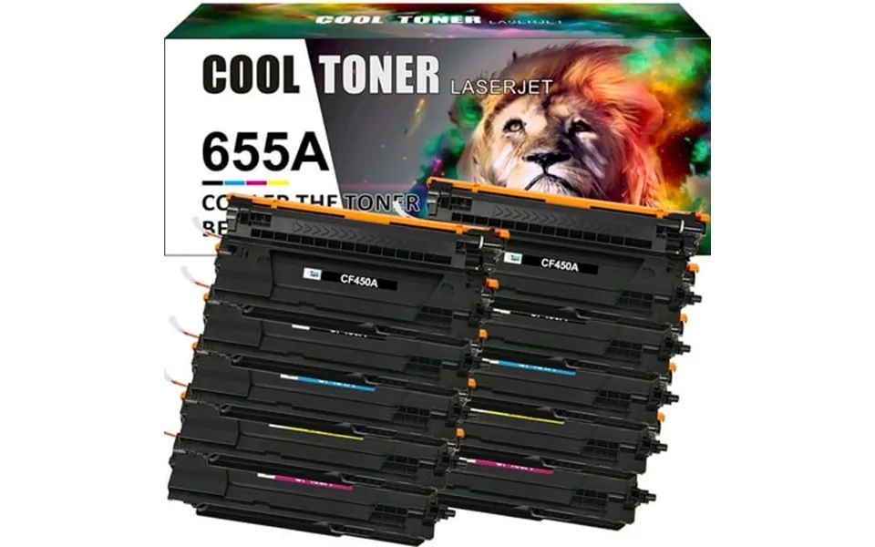Cool Toner Compatible Toner Cartridge Replacement For Hp 655a Cf450a Cf451a Cf452a Cf453a Enterprise M652n M652 M653dn M