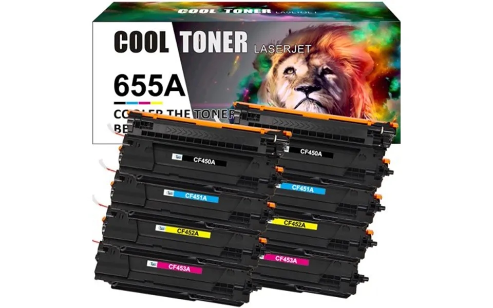 Cool Toner Compatible Toner Replacement For Hp 655a Cf450a Cf451a Cf452a Cf453a Enterprise M652n M652 M653dn M653x M653