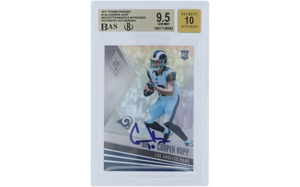 Cooper Kupp Los Angeles Rams Autographed 2017 Panini Phoenix 133 Beckett Fanatics Witnessed Authenticated 9