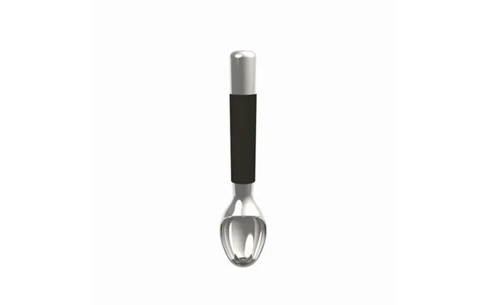 Core Kitchen Black Silver Stainless Steel Tpr Ice Cream Scoop