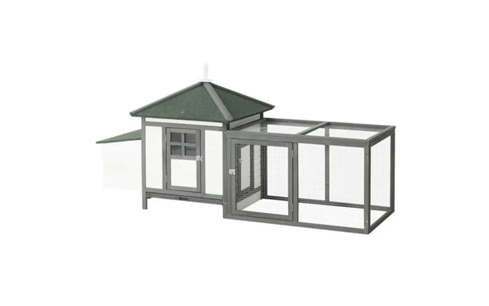 Cosotower 77 Wooden Chicken Coop With Nesting Box Cute Outdoor Hen House With Removable Tray Ramp Run For Garden Backyar