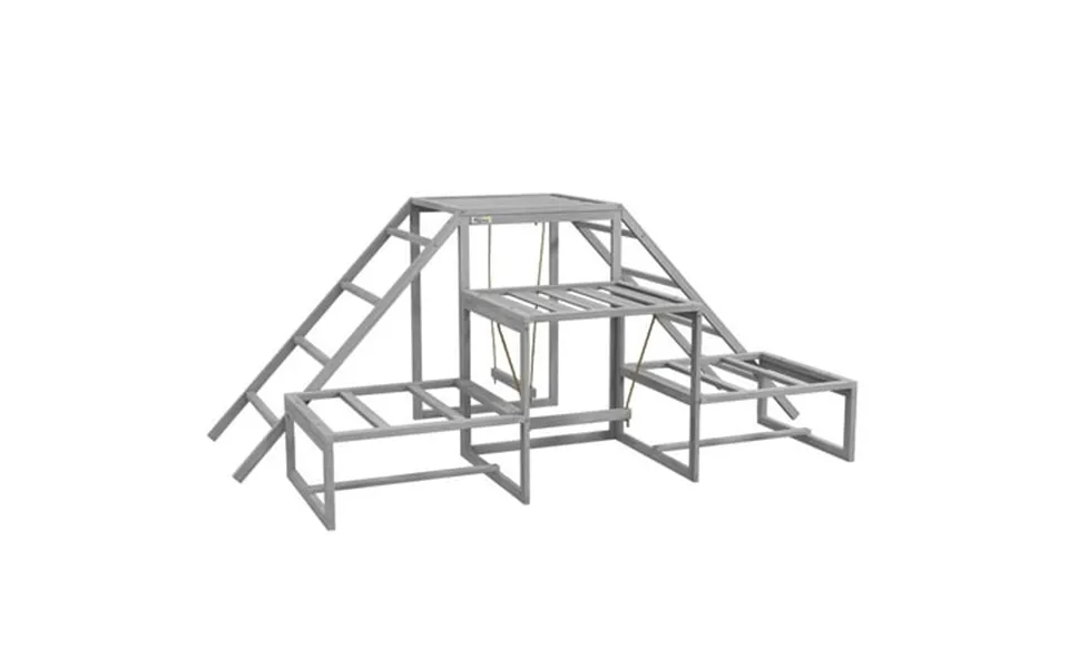 Cosotower Chicken Toys For Coop Chicken Swing Set Chicken Coop Accessories For Poultry Run With Perches Wood Stand Ladde