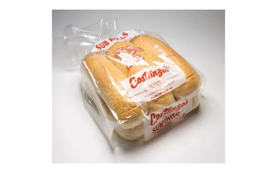 Costanzos Bakery White Submarine Roll 112 Gram -- 48 Per Case