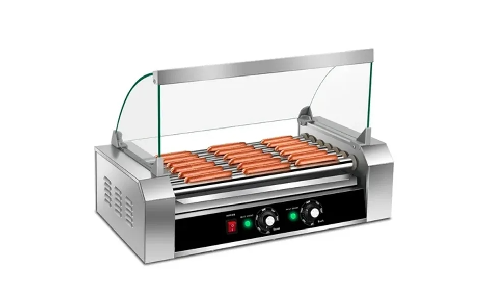 Costway 18 Hot Dog Hotdog 7 Roller Grill Cooker Machine W Cover