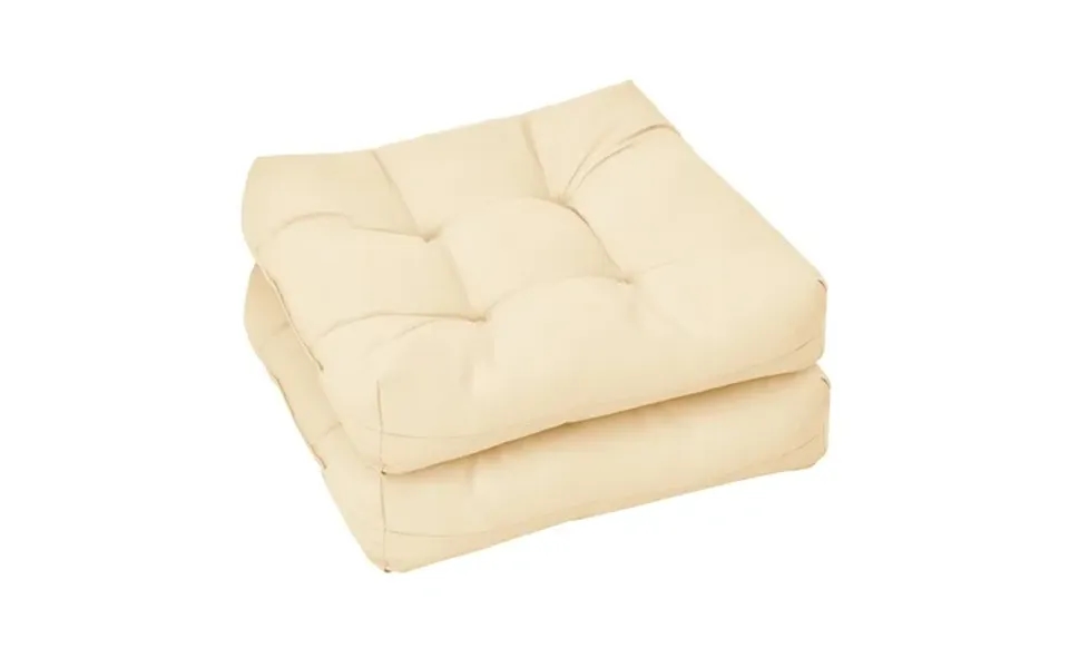 Costway 2 Pcs 21 X 21 Patio Chair Seat Cushion Pads Indoor Outdoor Beige
