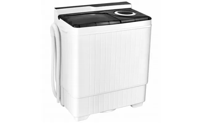 Costway 26lbs Portable Semi-automatic Washing Machine W Built-in Drain Pump Grey product image