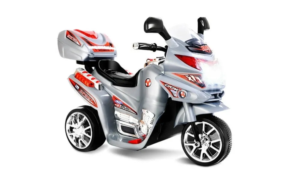 Costway 3 Wheel Kids Ride On Motorcycle 6v Battery Powered Electric Toy Power Bicycle Gray