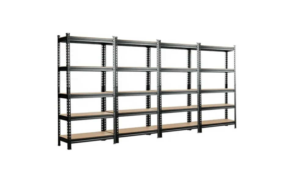 Costway 4 Pcs 5-tier Metal Storage Shelves 60 Garage Rack