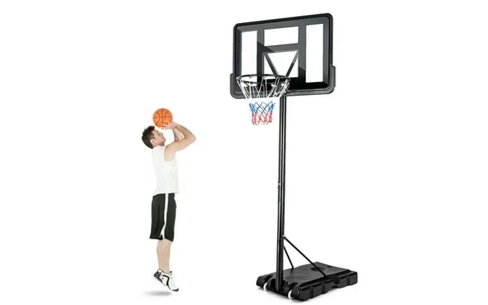 Costway 4.5 -10 Adjustable Height Shatterproof Outdoor Portable Basketball System Adult