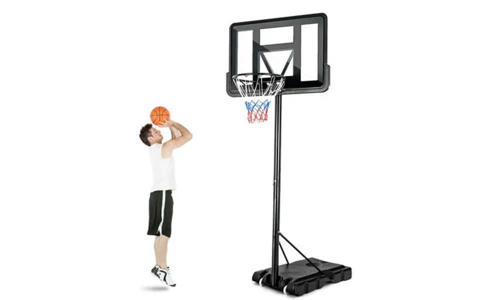 Costway 4.5 -10 Adjustable Height Shatterproof Outdoor Portable Basketball System Adult