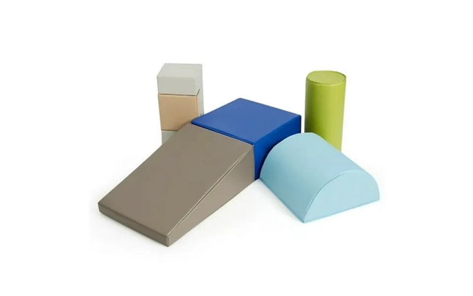 Costway 6 Piece Climb Crawl Play Set Indoor Kids Baby Toddler Safe Soft Foam Blocks Toys