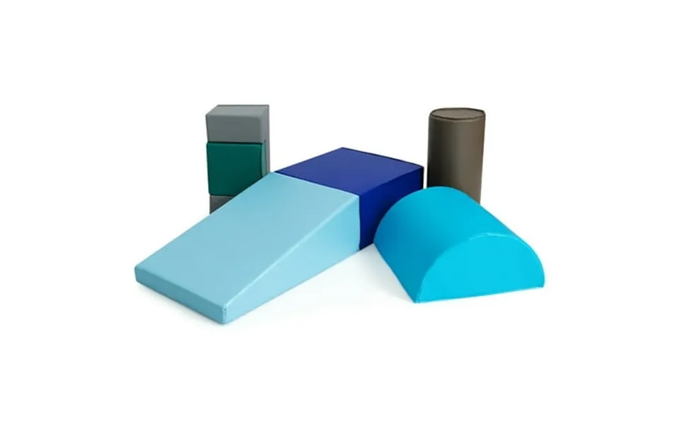 Costway 6 Piece Climb Crawl Play Set Indoor Kids Toddler Baby Safe Soft Foam Blocks Toys