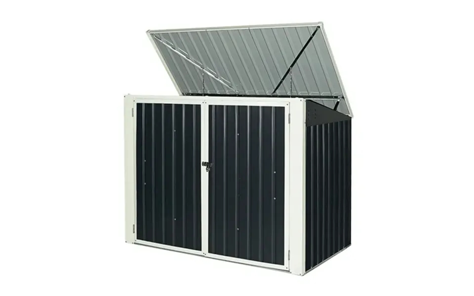 Costway 6x3ft Horizontal Storage Shed 68 Cubic Feet For Garbage Cans Tools Accessories