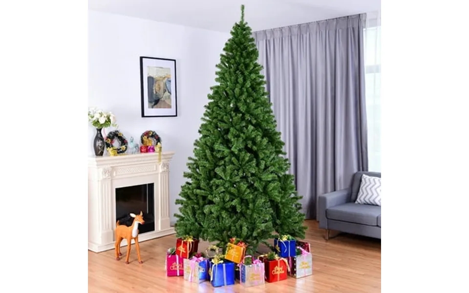 Costway 9ft Pvc Christmas Tree 2132 Tips Hinged Solid Metal Legs