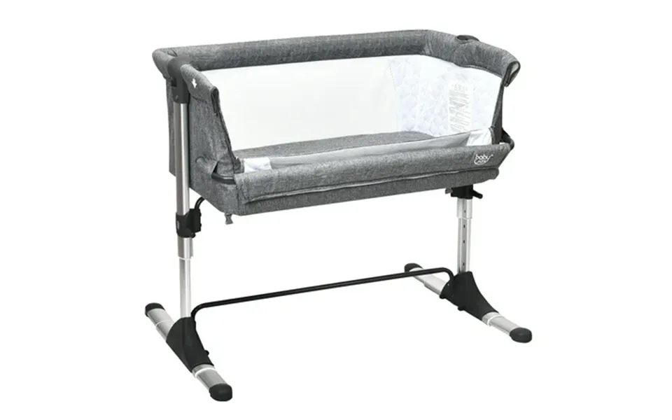 Costway Baby Playard Bassinet Bed Side Crib Infant Sleeper Breathable Mesh With Carrying Bag Gray