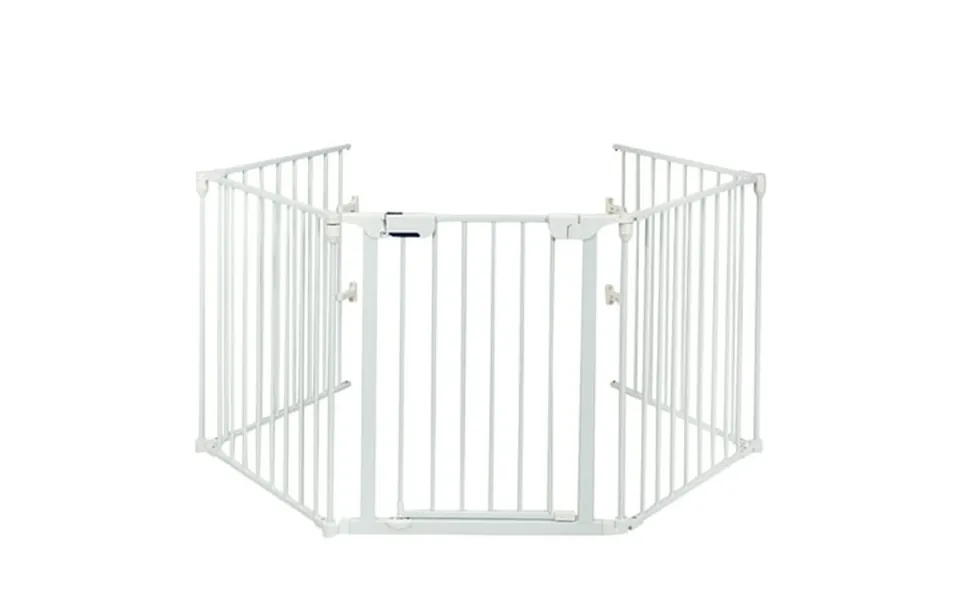 Costway Fireplace Fence Safety Fence Hearth Gate Bbq Metal Fire Gate Pet White