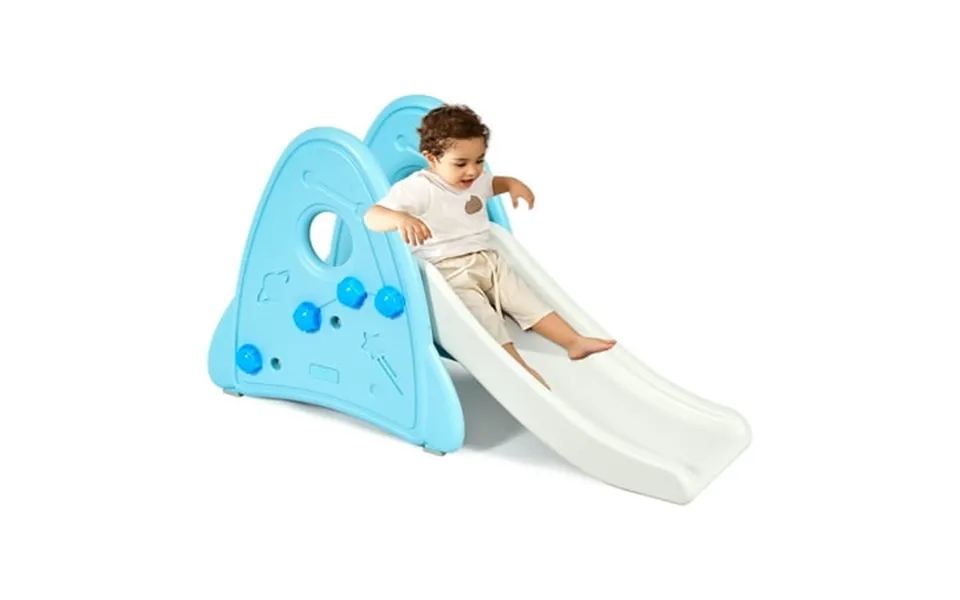 Costway Freestanding Baby Slide Indoor First Play Climber Slide Set For Boys Girls Blue