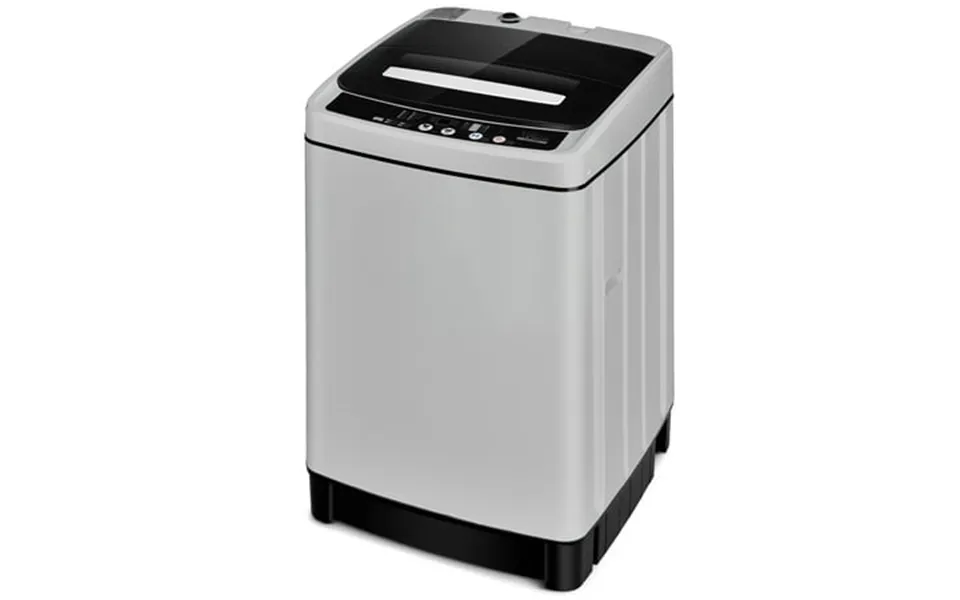 Costway Full-automatic Washing Machine 1.5 Cu.ft 11 Lbs Spin Dryer Gray