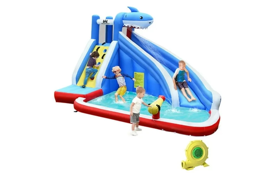 Costway Inflatable Water Slide Animal Shaped Bounce House Castle Splash Water Pool W 750w Blower