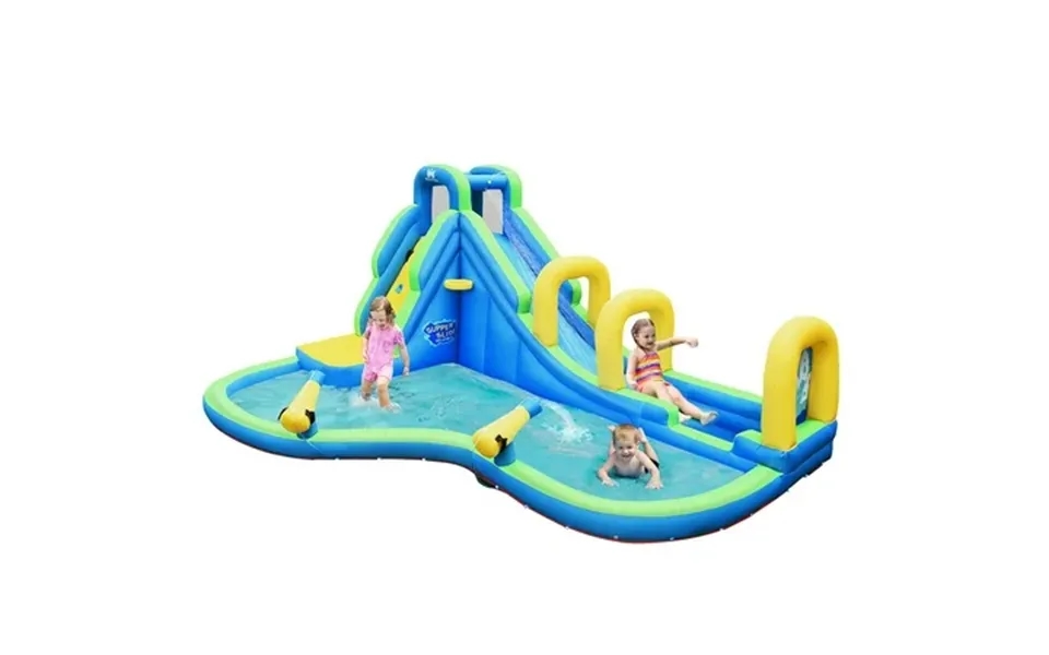 Costway Inflatable Water Slide Kids Bounce House Castle Splash Pool Without Blower